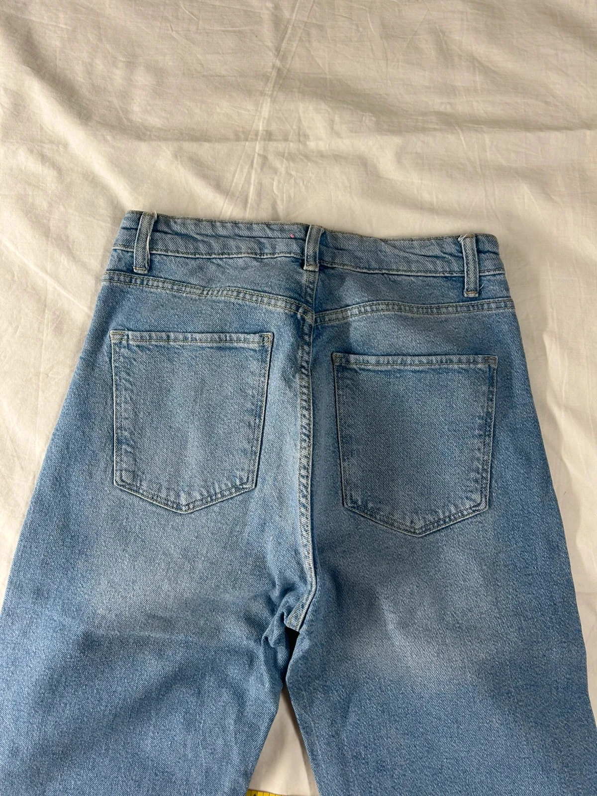 Lichtblauwe wijd uitlopende Bershka-jeans maat 36 – photo 15